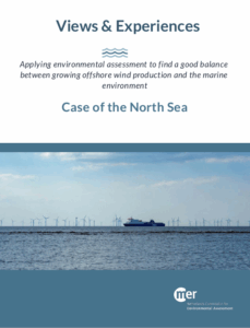 Cover of the V&E publication about EA and offshore wind production at the North SEA