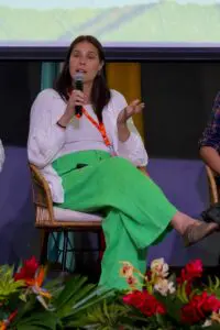 Alejandra Burchard Levine at the Regional Policy Dialogues (ANLA) in Colombia